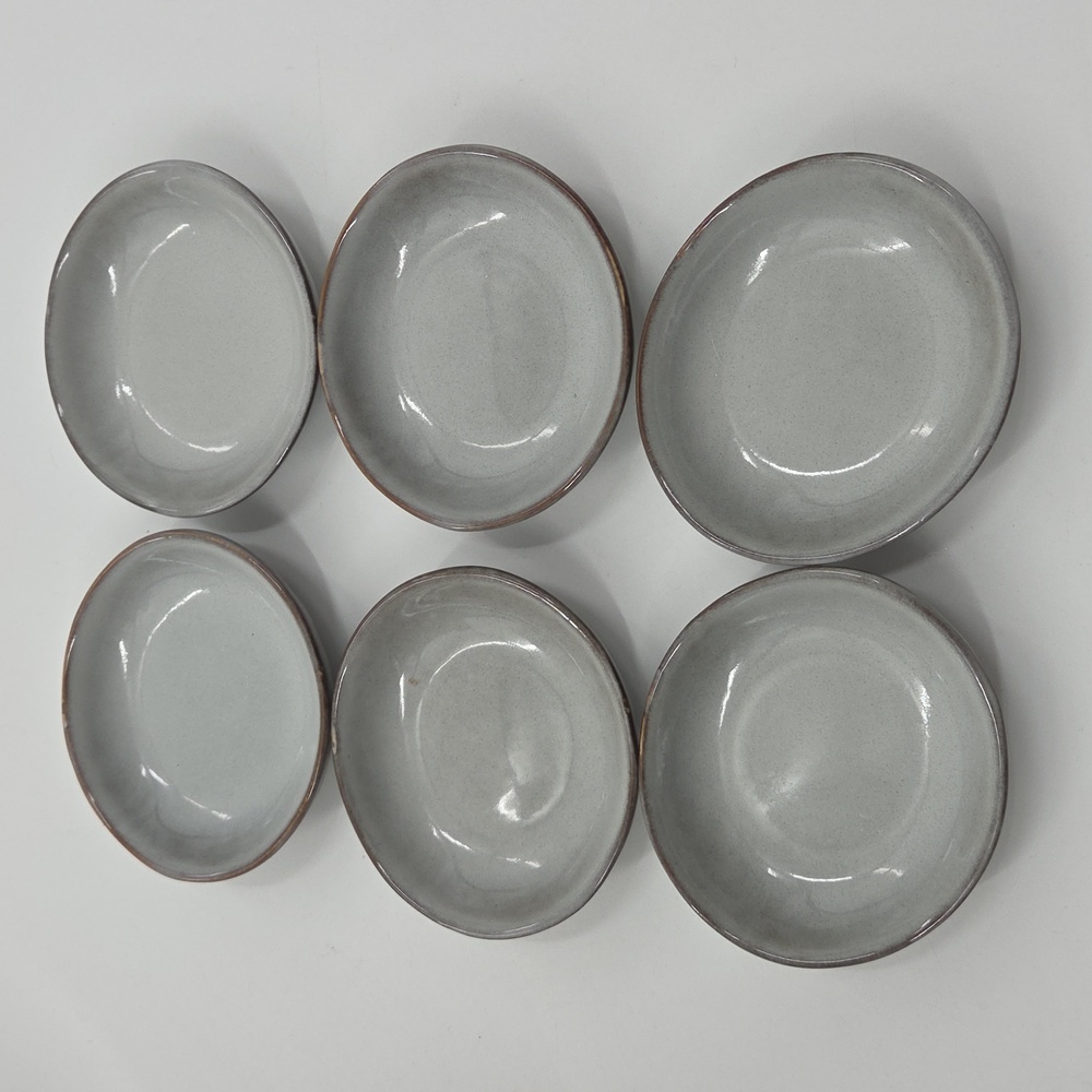Set of Gray Ceramic Dipping Bowls New - Picture 12 of 16